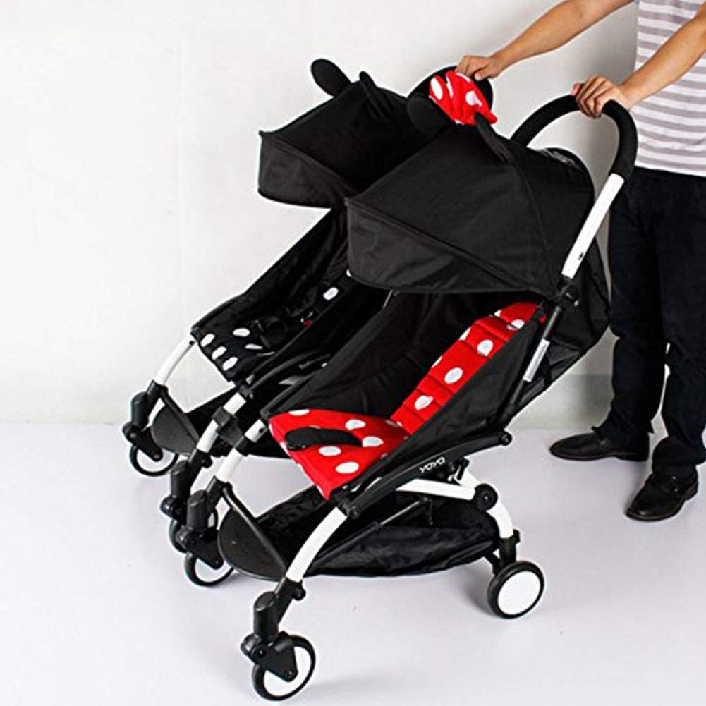 ALEOHALTER Kinderwagen-Verbindungsstücke, 3 Stück, universeller Zwillingskinderwagen-Anschluss für K