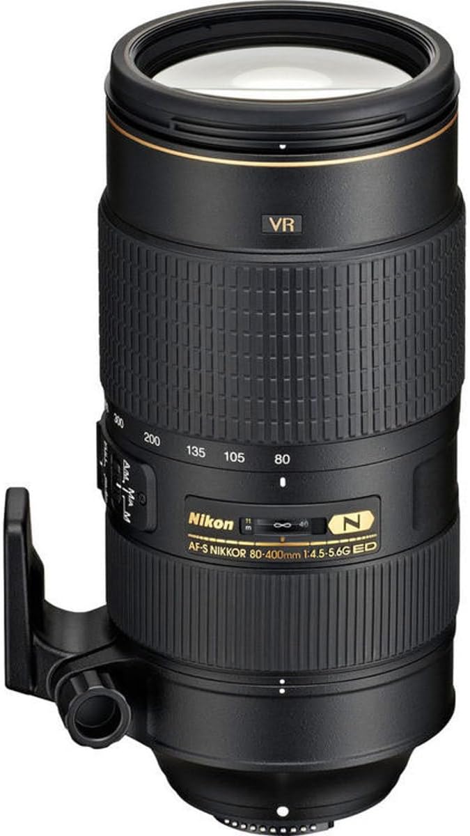 Nikon AF-S NIKKOR 80-400 mm 1:4,5-5,6G ED VR Objektiv (77mm Filtergewinde) 80-400 mm f/4.5-5.6G Einz