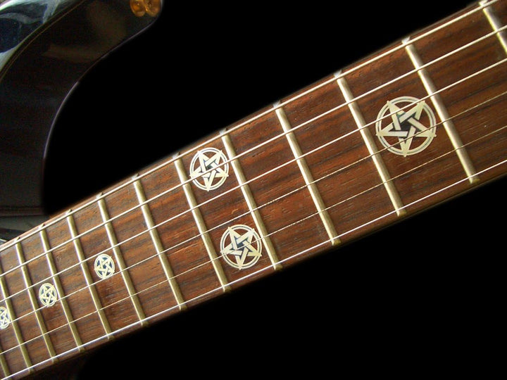 Inlay Sticker Griffbrett Position Marker für Gitarren &amp; Bass Kevin Bond Pentagrams Pentagramm, Penta
