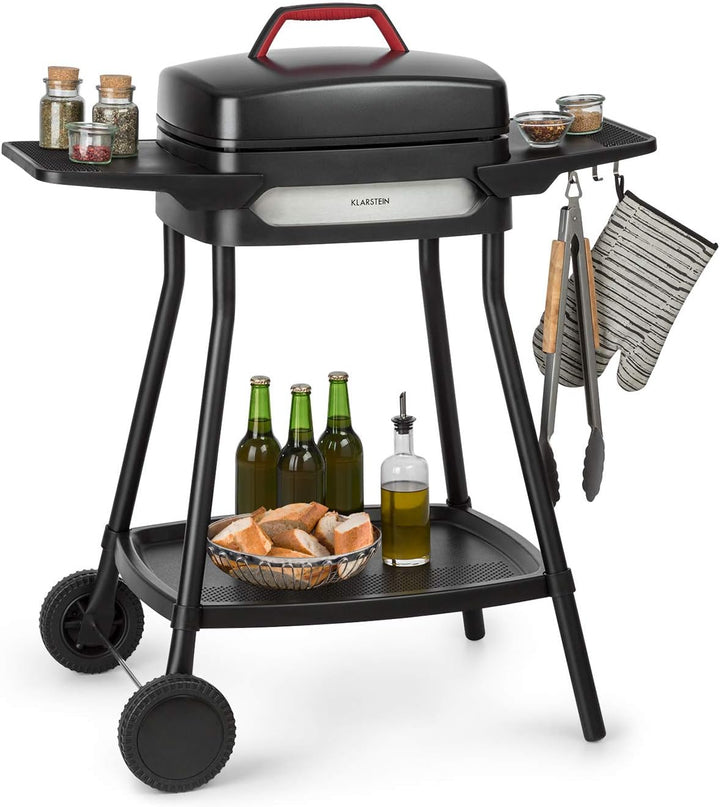 Klarstein Gatsby Elektrogrill Standgrill Tischgrill, Leistung: 2000 W, EasyGrill Concept, Grillfläch