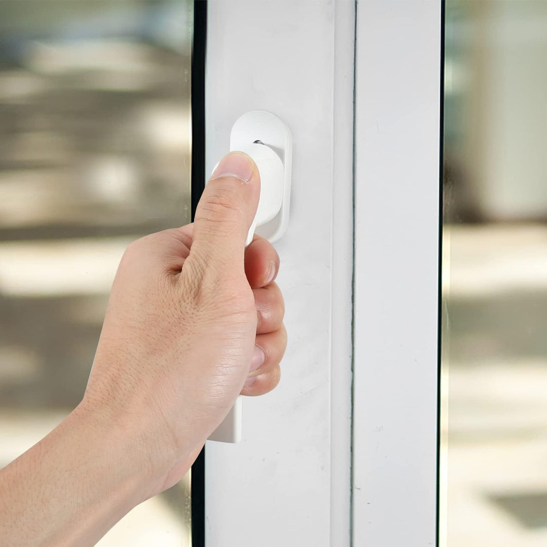 Sonnewelt 12x Abschliessbar Sicherheitsfenstergriff, Fenstergriff Aluminium, kindersicherung mit Sch