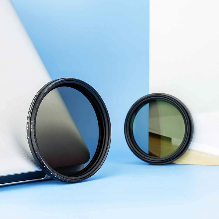 JJC 40,5 mm variabler ND-Filter (ND2 - ND2000) einstellbarer Graufilter, 18-lagige Beschichtung, HD-
