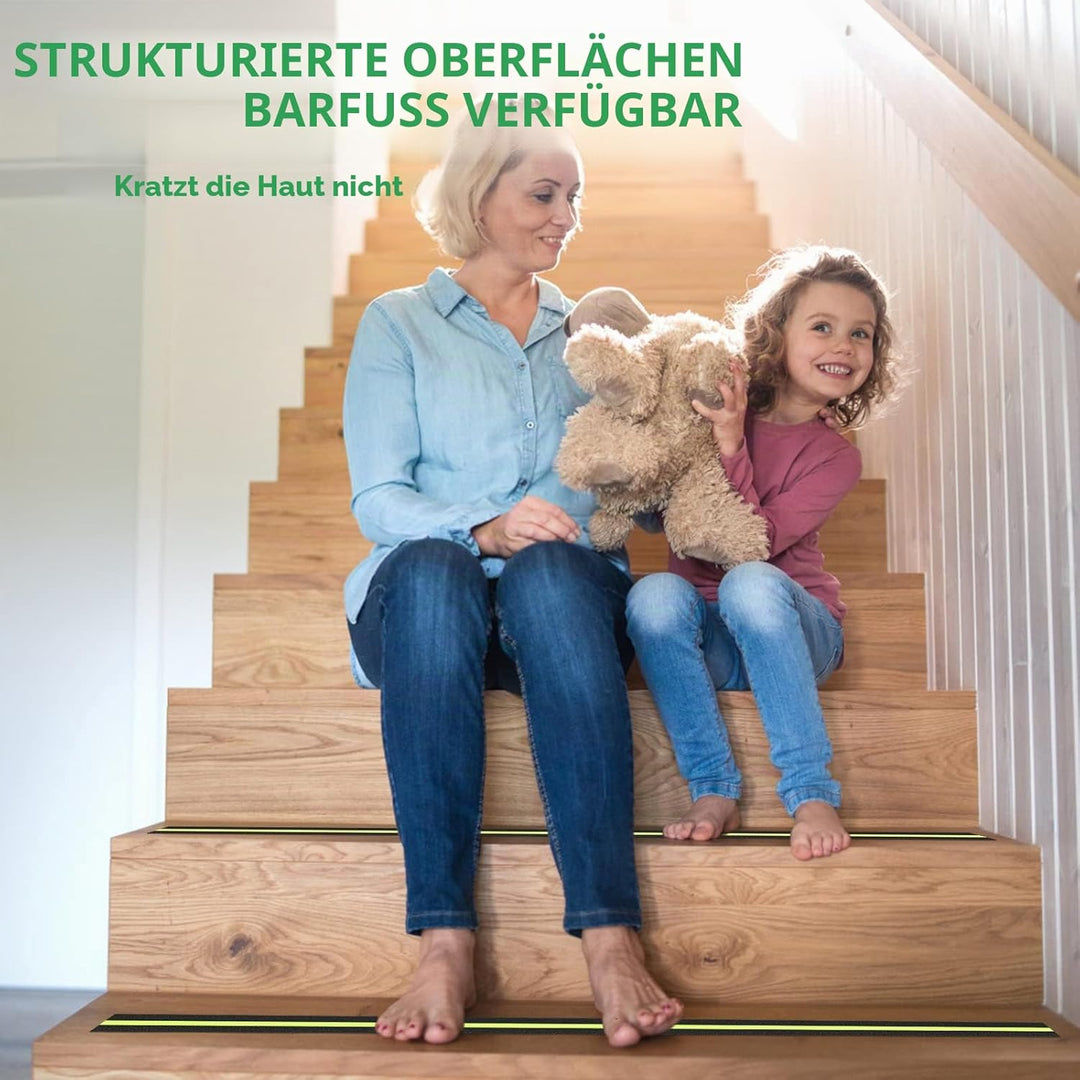 Antirutsch Klebeband Glow, OQingluian 5cm*10m, Antirutsch Treppe, Antirutsch Klebeband Leuchtet im D