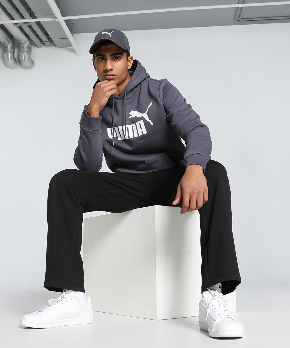 PUMA Herren ESS Big Logo Hoodie FL (S) Sweat M Galaktisches Grau, M Galaktisches Grau