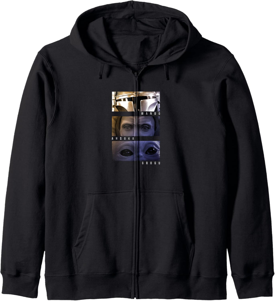 Star Wars: The Mandalorian Mando Ahsoka Grogu Panels Kapuzenjacke