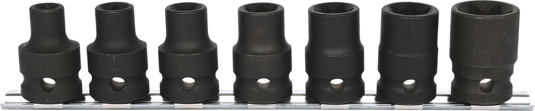 KS Tools 515.1106 1/5,1 cm Impact Socket Set ETX kurz, 9, e10-e24