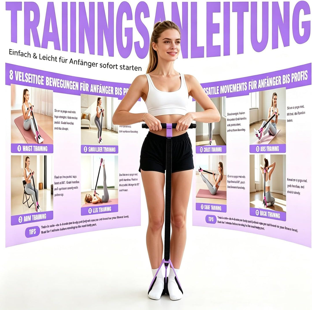 Neues Modell Bauchtrainer, Bruchfest Fusspedal Trainer, Bauchtrainer für Zuhause Maximale Belastbark