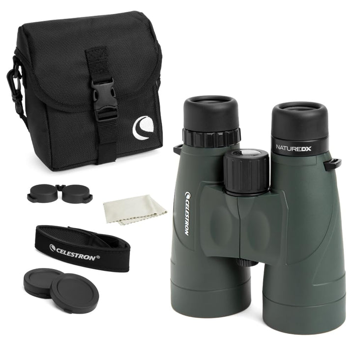 Celestron 71336-CGL Nature DX Fernglas, mit 12 x 56 Vergrösserung, mit BaK4-Prismen, Schwarz Nature