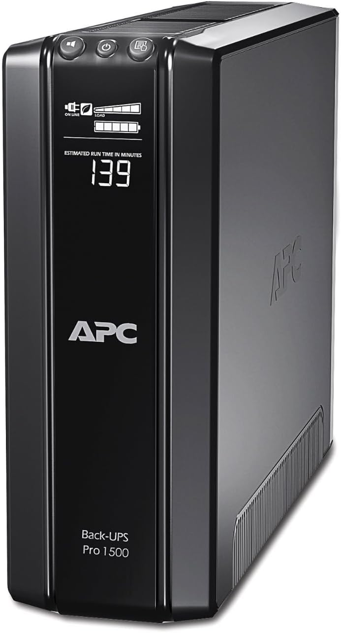 APC Back UPS PRO - BR1500GI - USV 1500VA Leistung (Stromparfunktion, IEC - Kaltgeräte Ausgänge, Mult