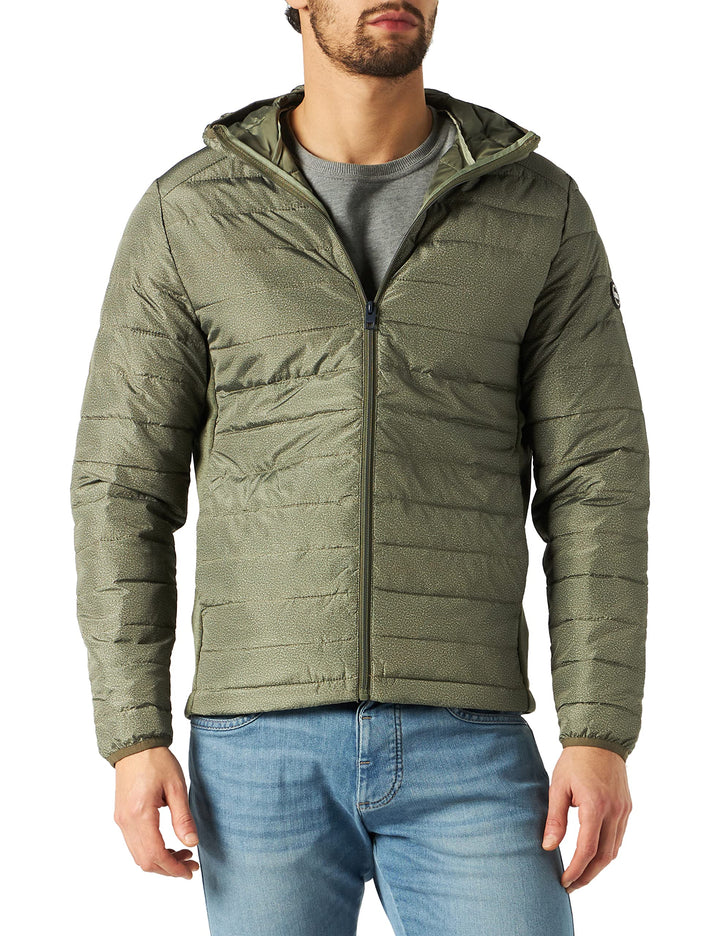 JACK & JONES Herren Jjeace Spring Puffer Hood Steppjacke mit Kapuze XL Dusty Olive, XL Dusty Olive