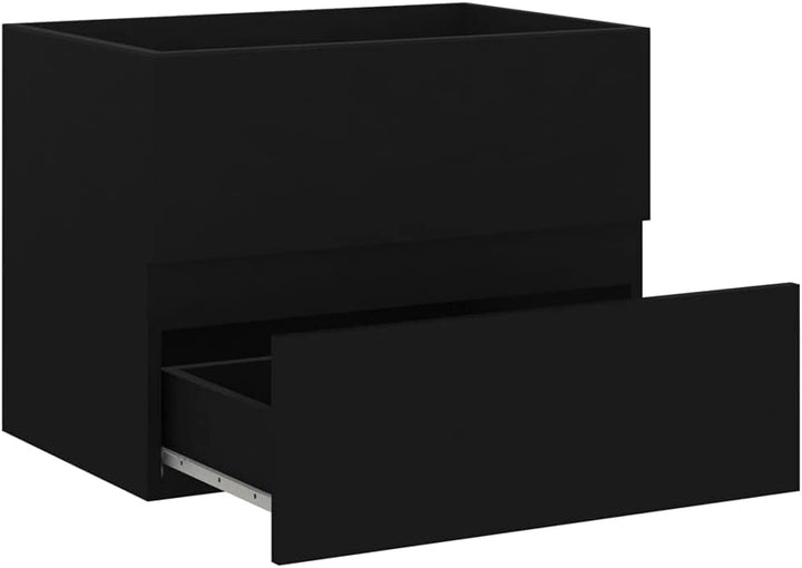 puraday Waschbeckenunterschrank Schwarz Einbauwaschbecken Waschbeckenunterschrank HäNgend BadmöBel S