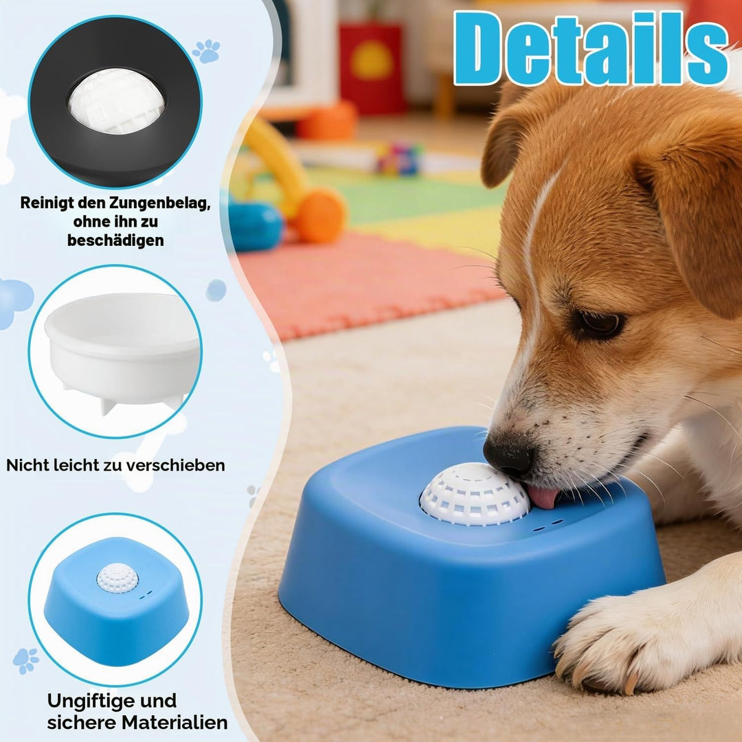 Schleckball Hund, 2PCS Lick Bowl Für Hunde, Hundelickspielzeug, PP Nassfutter Lick Pad mit Saugnapfb