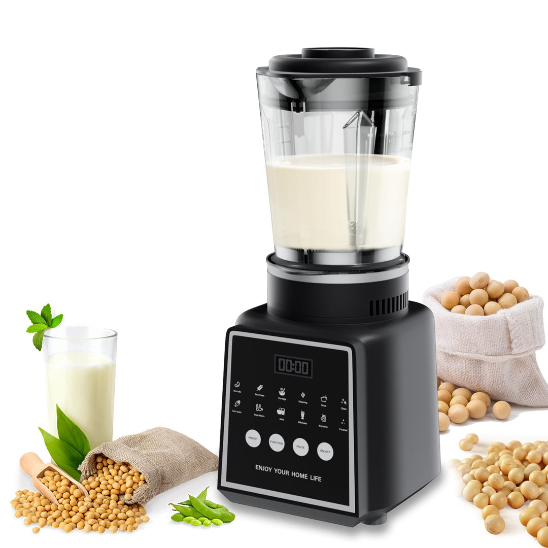 Nussmilchmaschine, 1650ml Pflanzenmilchbereiter mit Selbstreinigungsfunktion, 24 Stunden Smart Termi
