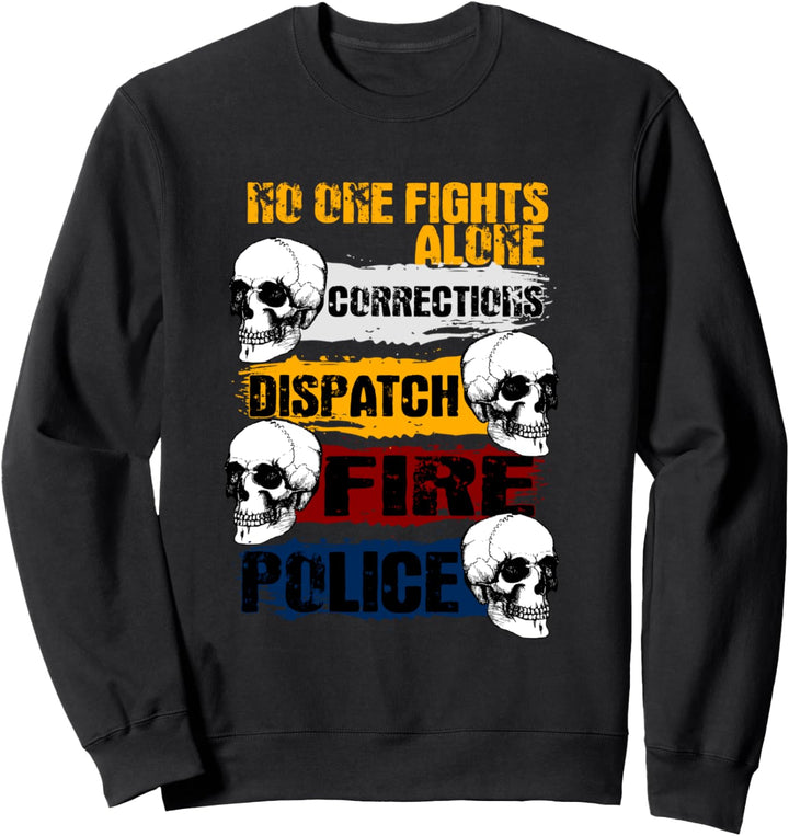 Ersthelfer Thin Line Heroes amerikanische Flagge Sweatshirt