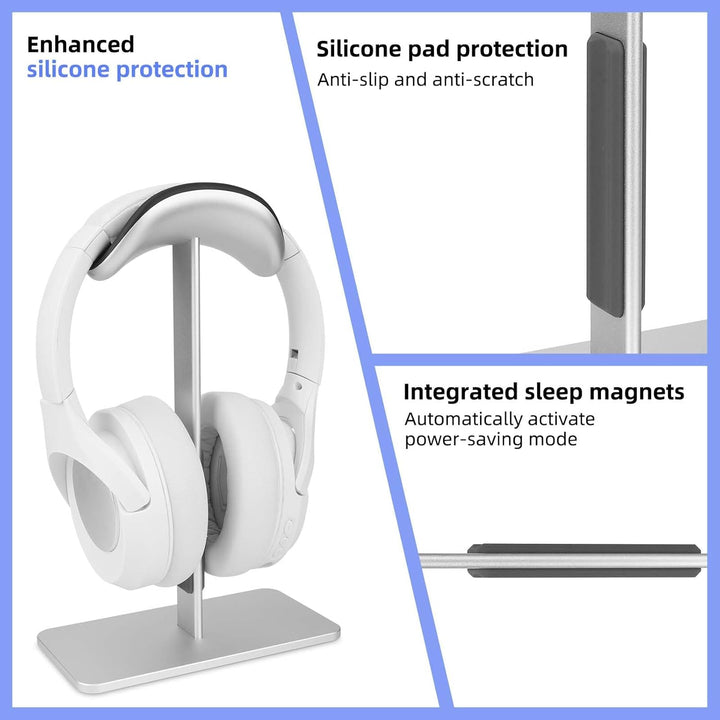 Gosknor Kopfhörerständer für Airpods Max, Headset-Halter mit Schlafmodus Moderner Stil Ohrhörerständ