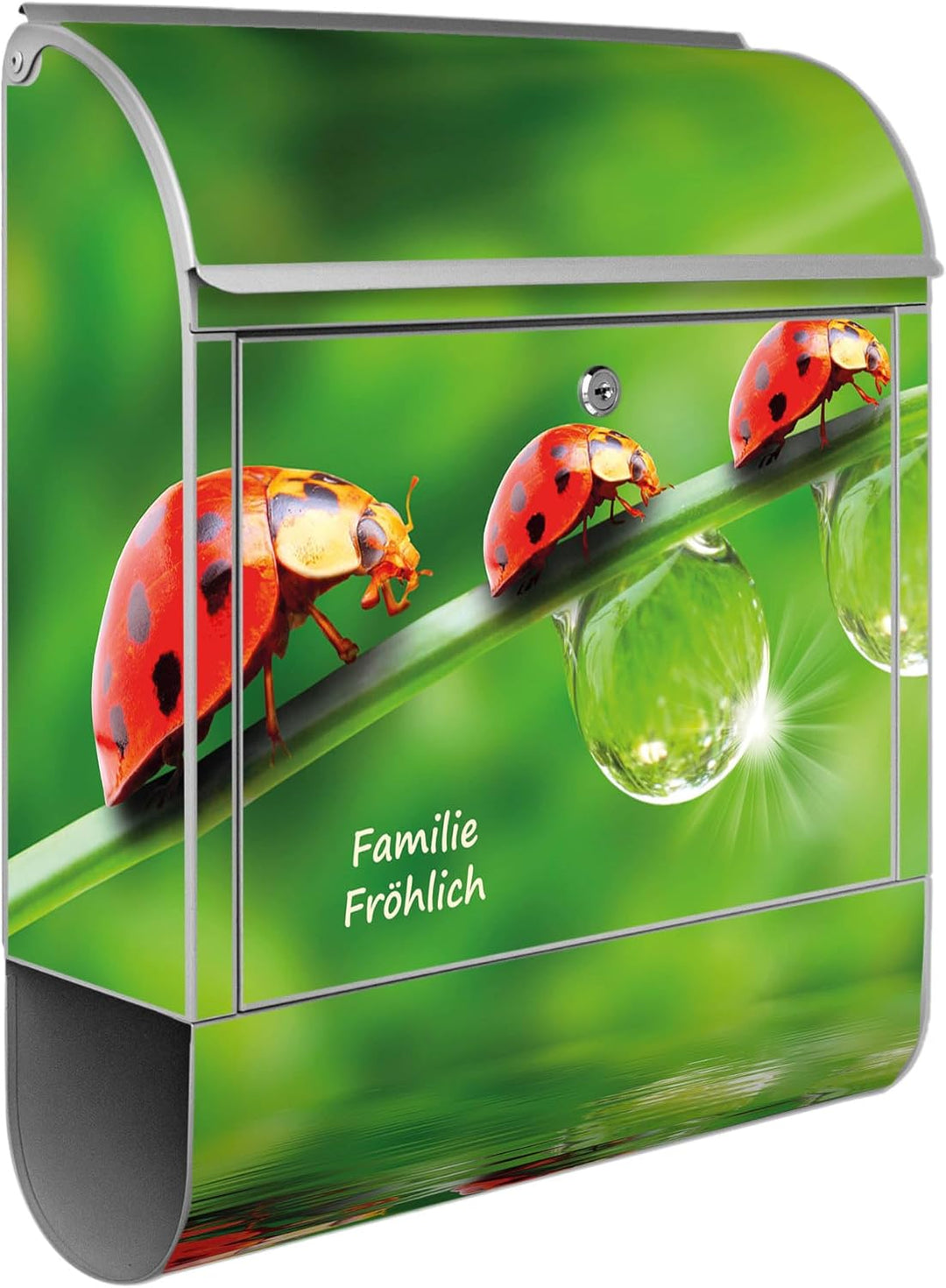 banjado® Design Briefkasten personalisiert Motiv Für Jeden Einen 39x47x14cm & 2 Schlüssel - Briefkas