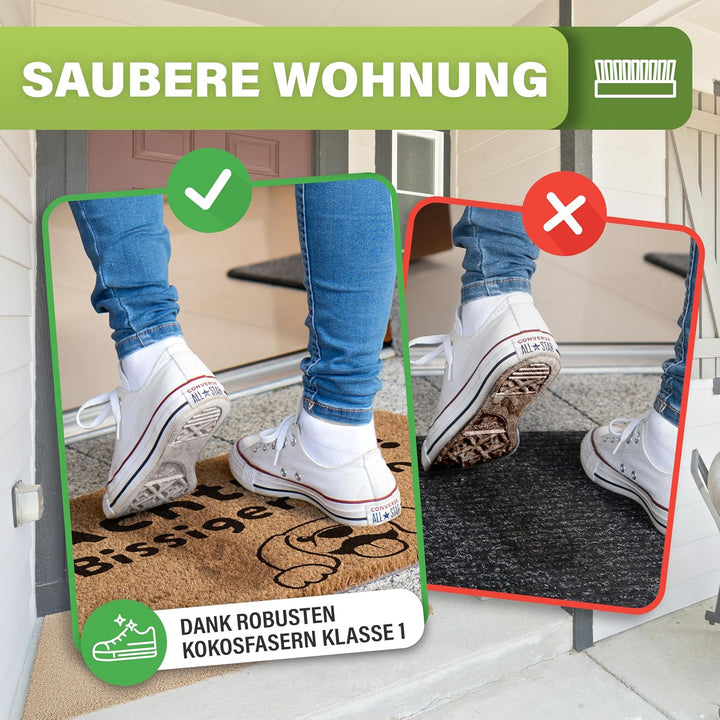 Fussmatte Kokos [Wetterfest] - extrem robust - Fussabtreter aussen - die Kokosmatte Fussmatte aussen