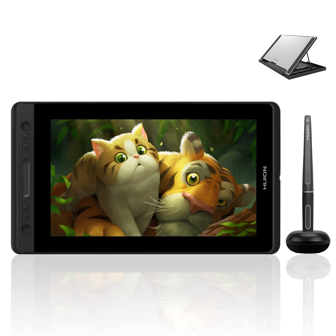 HUION Kamvas Pro 13 Grafiktablett mit Display, 13,3 Zoll HD Pen Batterieloser Stift PW507, Verstellb