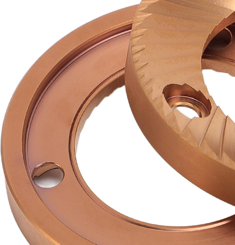 2pcs Coffee Mühle Flat Burr, 64 mm Titanschildermulti -Purpon Flat Burr für DF64 DF64P DF64E DF64V f