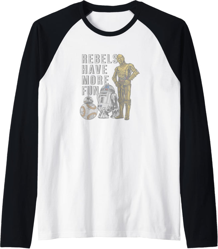 Star Wars Last Jedi Droids Have More Fun Raglan