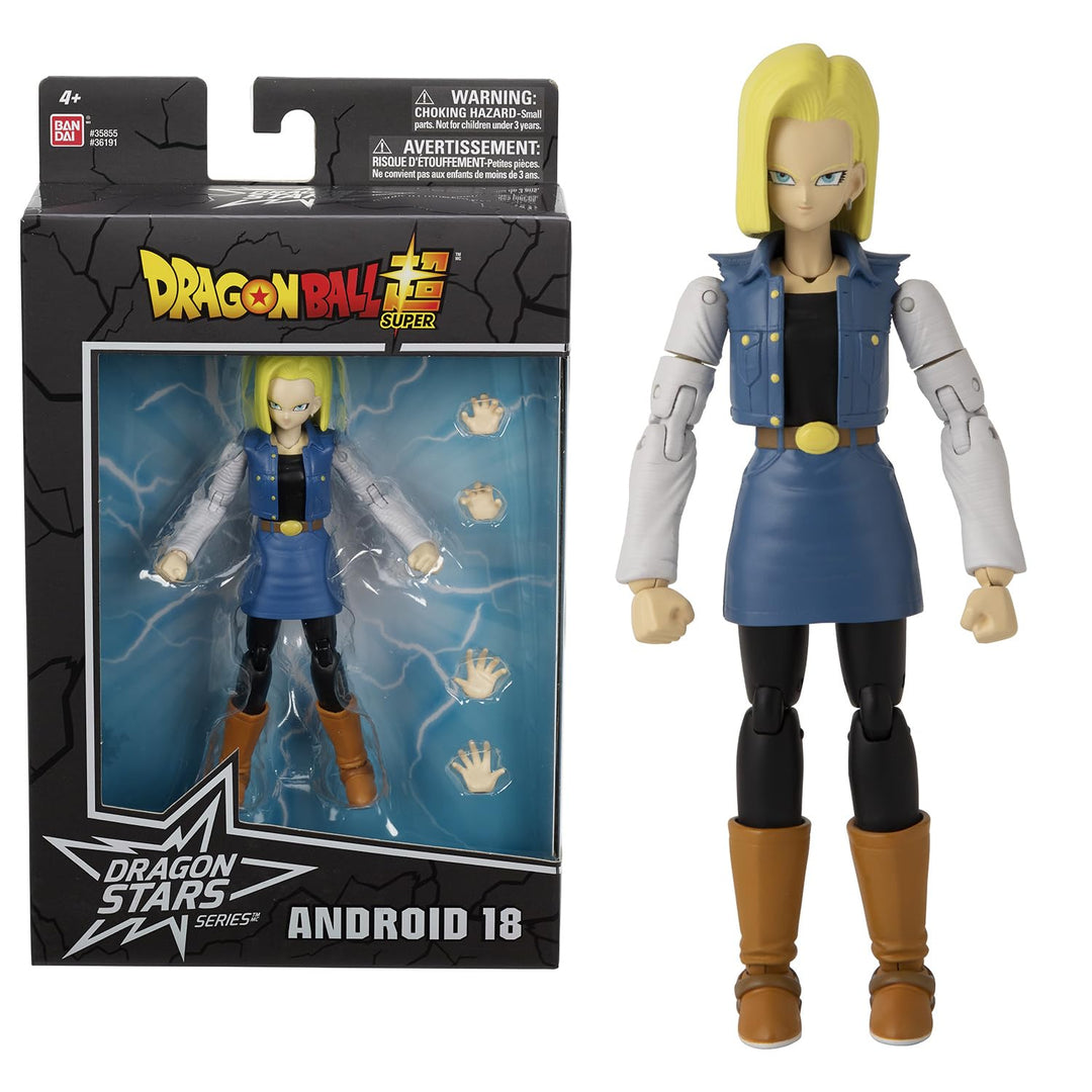 BANDAI - Dragon Ball Super - Figur Dragon Stars 17 cm - Android 18 - Offizielle Dragon Ball Lizenz -