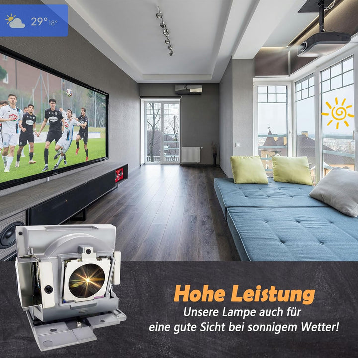 Supermait RLC-103 A+ Qualität Ersatz Projektor Lampe Beamerlampe Birne mit Gehäuse Kompatibel mit Vi