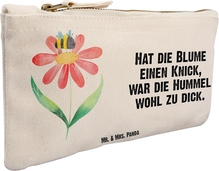 Mr. & Mrs. Panda Federmappe Hummel Blume Grösse S Klein - Geschenk, Natur, Kulturtasche, Pouch, Bien
