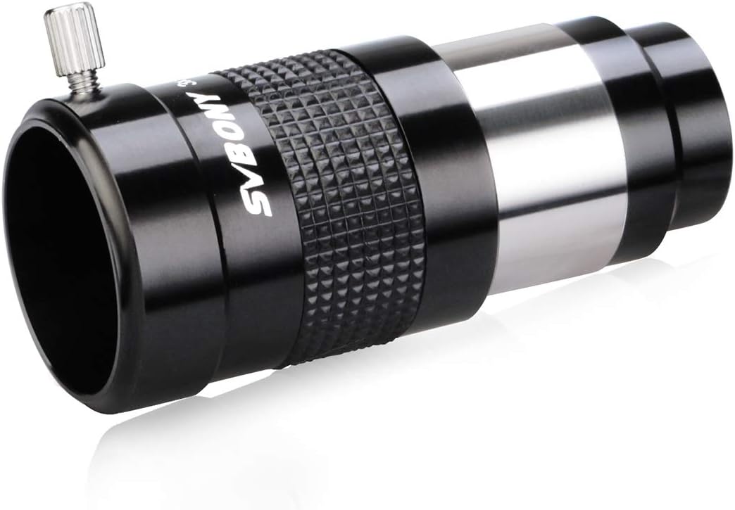 Svbony SV136 Barlowlinse 3X, 1,25 Zoll Achromatisches Barlow FMC Metallteleskop Zubehör für Planeten