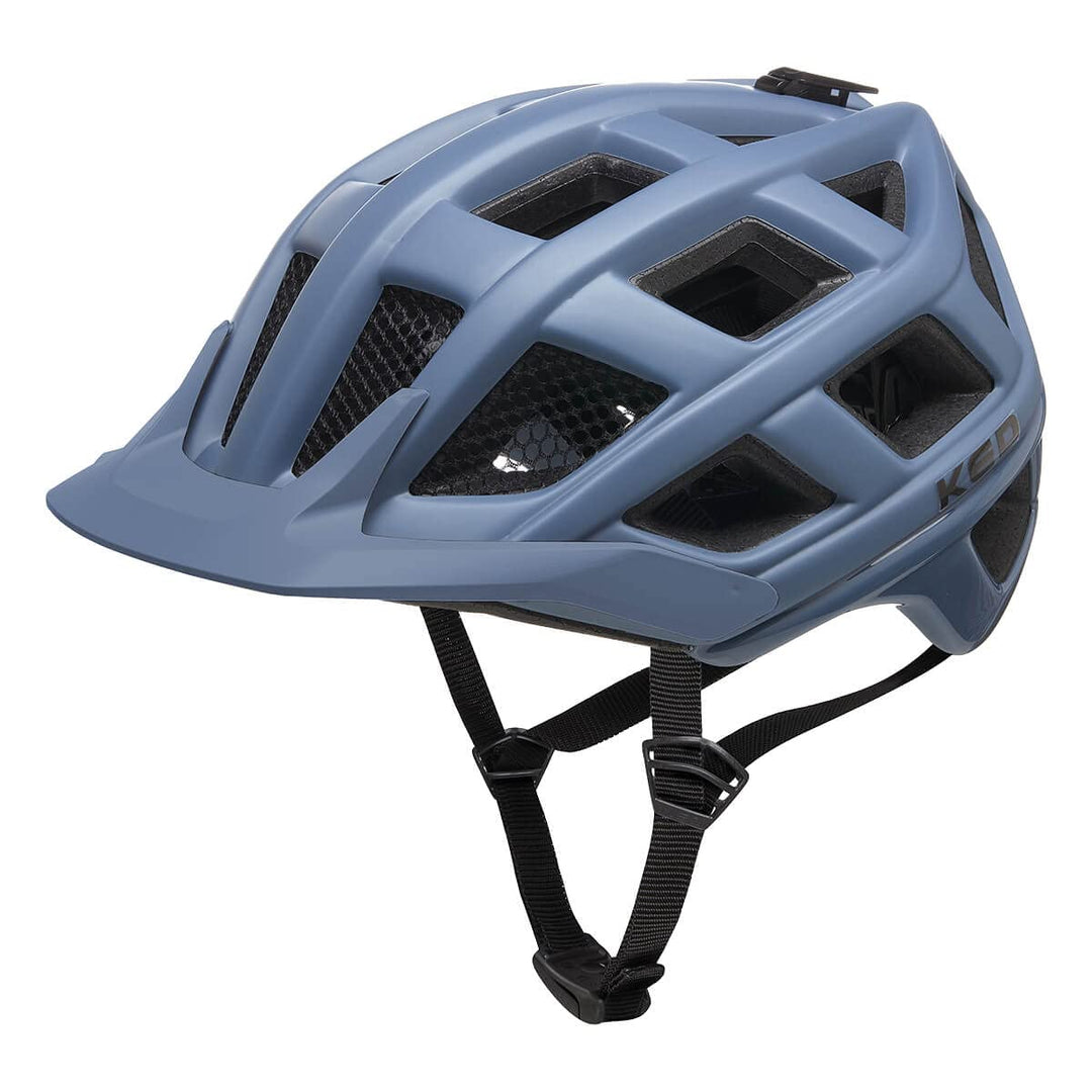 KED Crom MTB Fahrrad Helm matt blau/grau 2023 L (57-62cm), L (57-62cm)