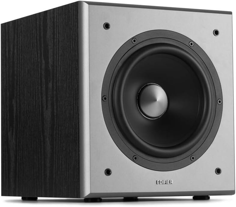 EDIFIER T5 Aktiv-Subwoofer mit Low-Pass Filter und 20,3cm (8") Basstreiber (70 Watt)