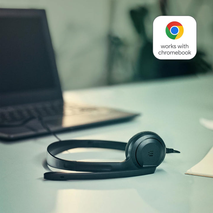EPOS C1 Business USB C Mono - Headset mit Mikrofon, Chrome Zertifiziert, Kopfhörer mit Kabel, rausch