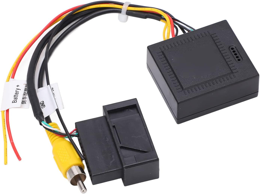 Qiilu Rückfahrkamera Nummernschild 12V 5W RGB zu AV Konverter Decoder Box Adapter Backup Kamera Teil