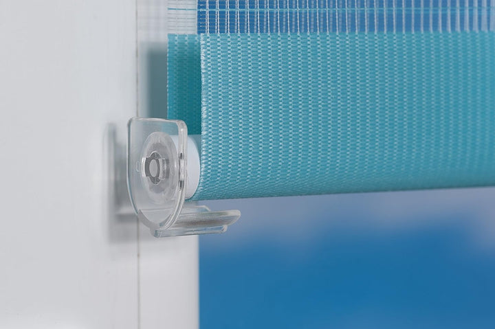 K-home Klemmfix Doppelrollo Andorra ohne Bohren Beige 70 x 200 cm (B x L) 70 x 200 cm Beige, 70 x 20