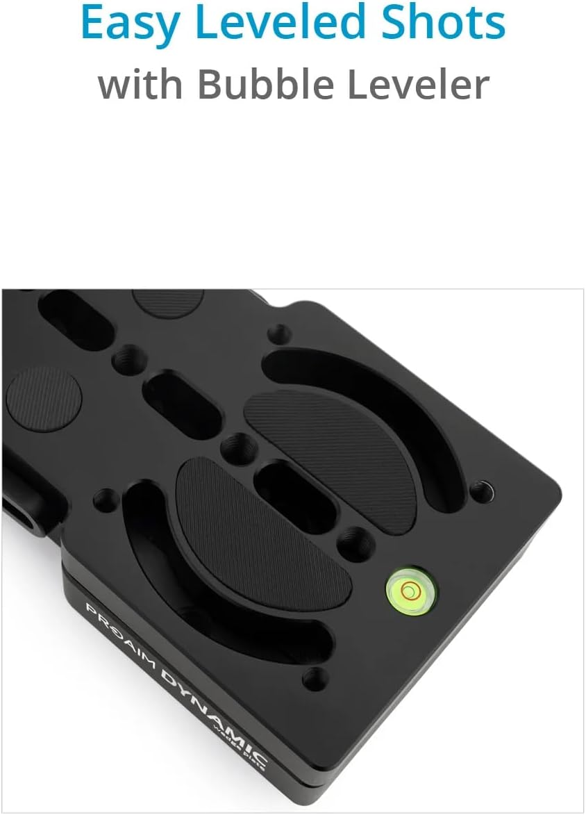 PROAIM Dynamic Wedge Tilt Levelling Camera Plate for Low & Dutch Cinematography/Photography | Pan Ad