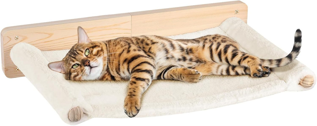 Wandbett für Katzen, Sprung- und Klettergitter, bequem, rutschfest, geeignet für Haus und Büro, idea