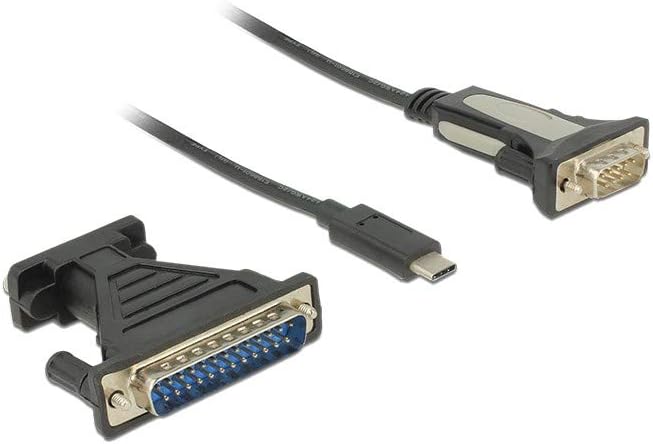 DeLOCK Adapter USB Type-C > 1 x Serial DB9 RS-232 + DB25 Adapter