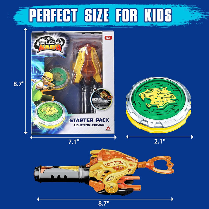 INFINITY NADO Kreisel für Kinder Metall Spielzeug Jungen, Battle Tops Kreisel Launcher Spielzeug, Sp