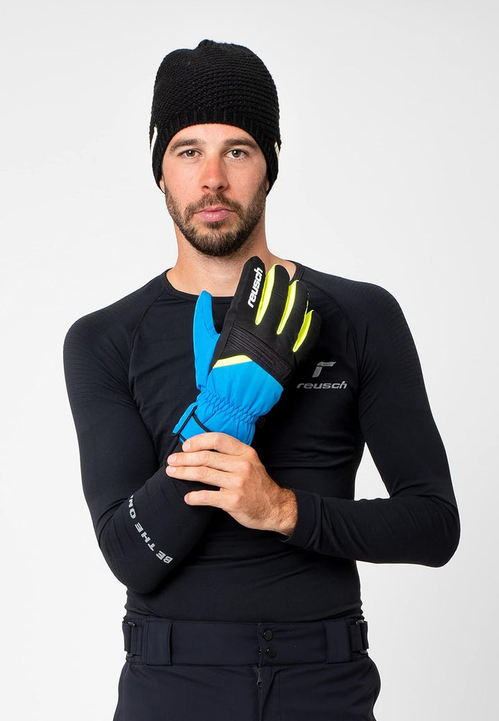 Reusch Herren Baldo R-tex Xt Atmungsaktiv Kurzer Abschluss Winter-Handschuhe 6.5 4452 Brill.blue/Bla