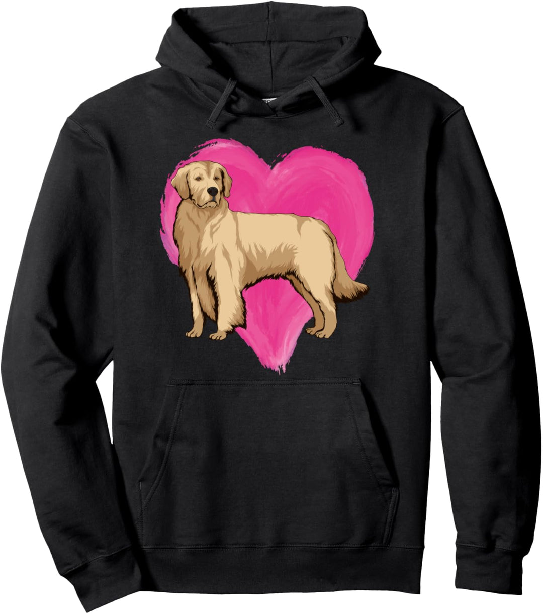 Golden Retriever Herz Goldie Liebe Love Golden Retriever Pullover Hoodie