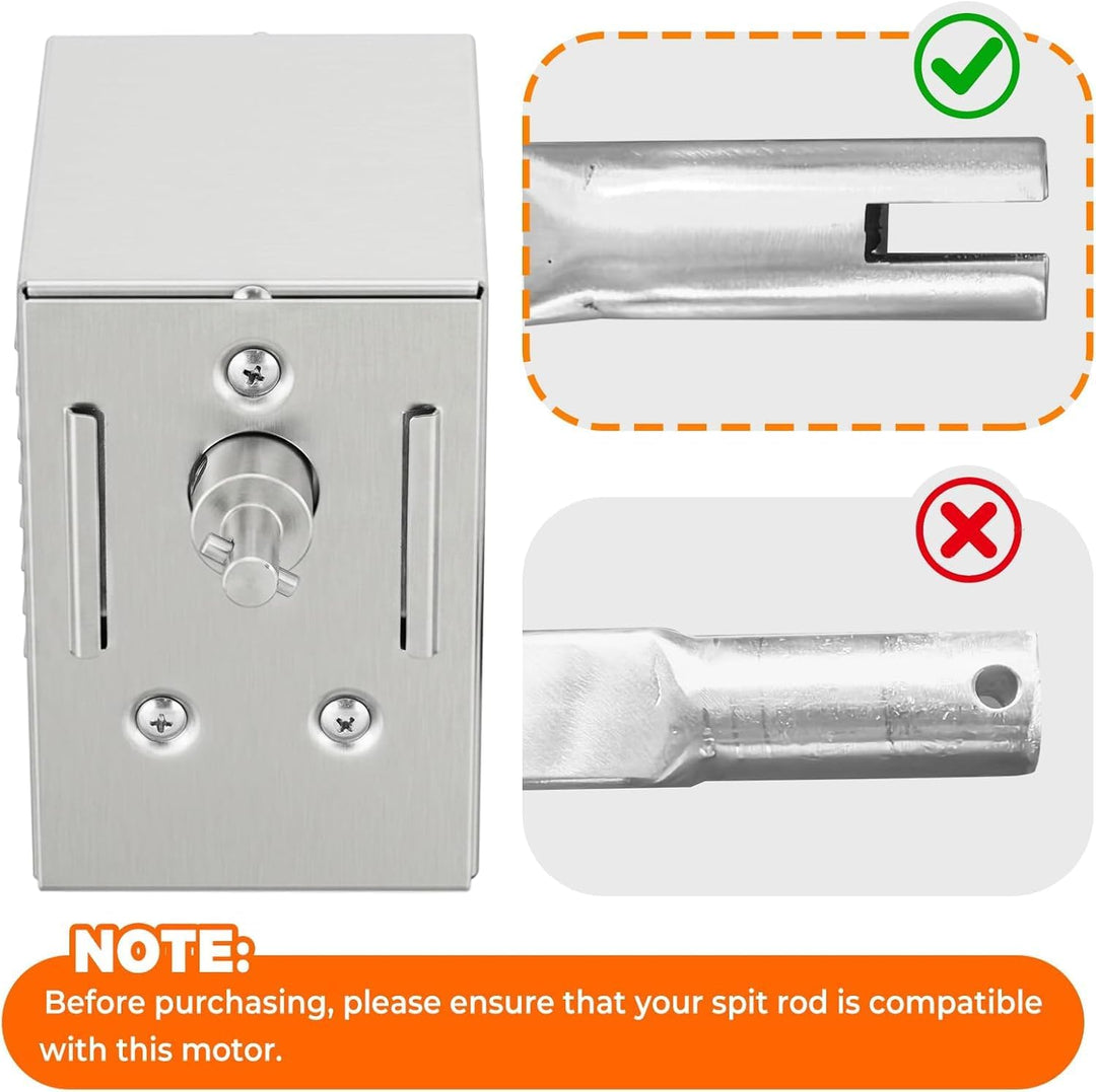 YJINGRUI 45W Grillmotor für Grillspiess, 150-200kg hohes Drehmoment, Schwerlast Grillmotoren, univer