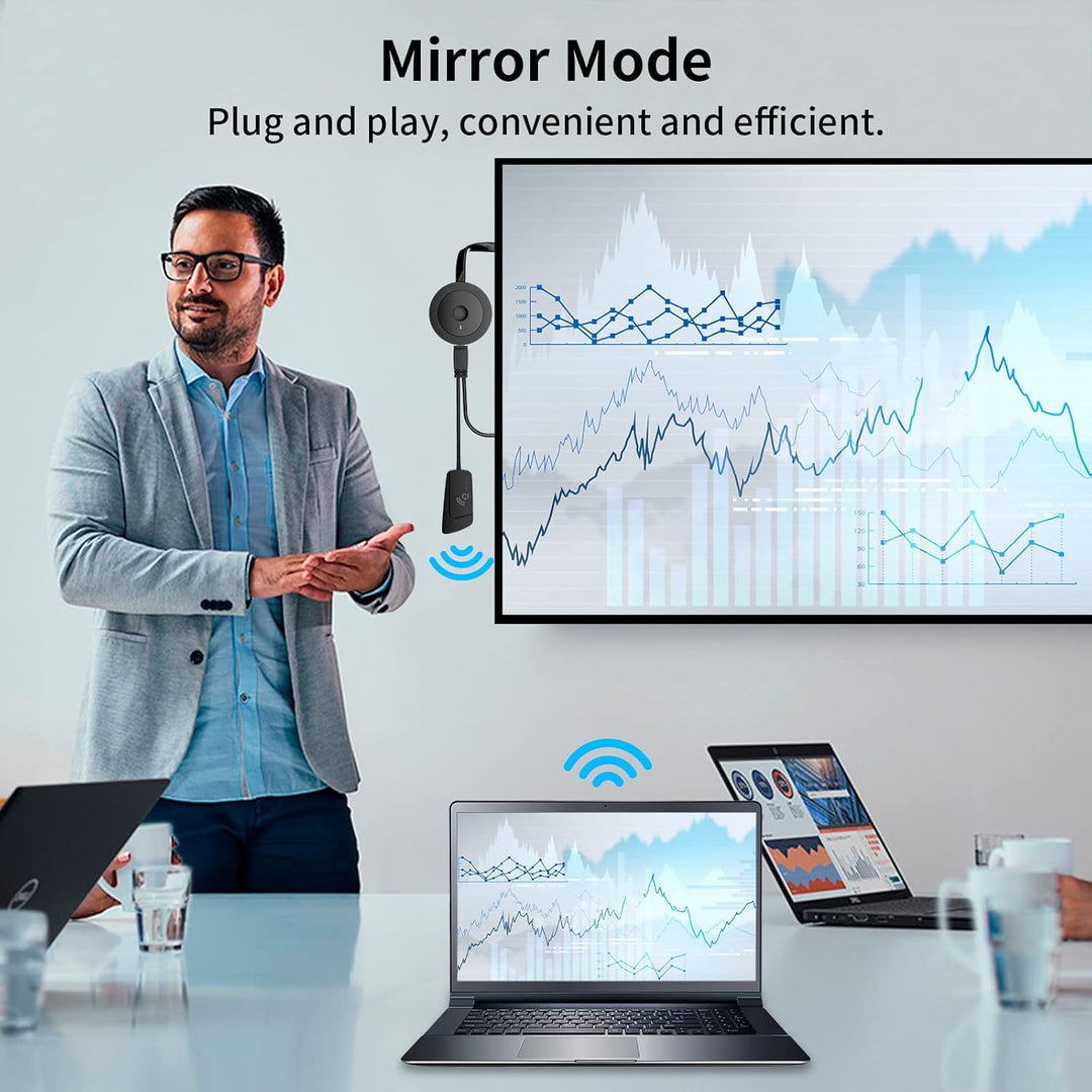 AT-MIZHI Wireless HDMI Dongle für Miracast - 4K HD Display WiFi Adapter für Streaming from Smartphon