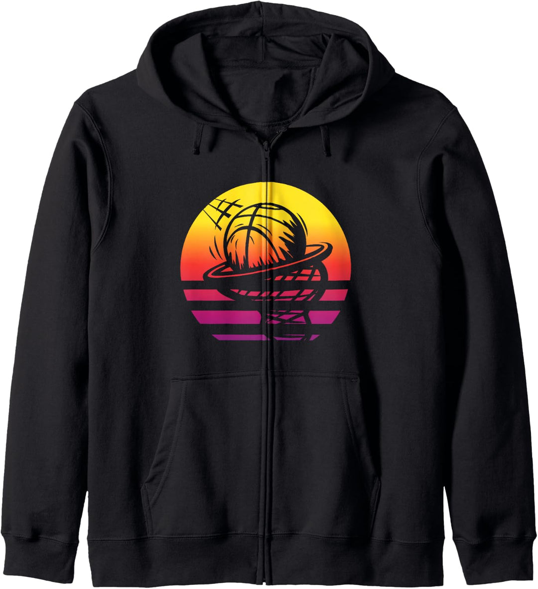 Basketball Retro Style Vintage Kapuzenjacke