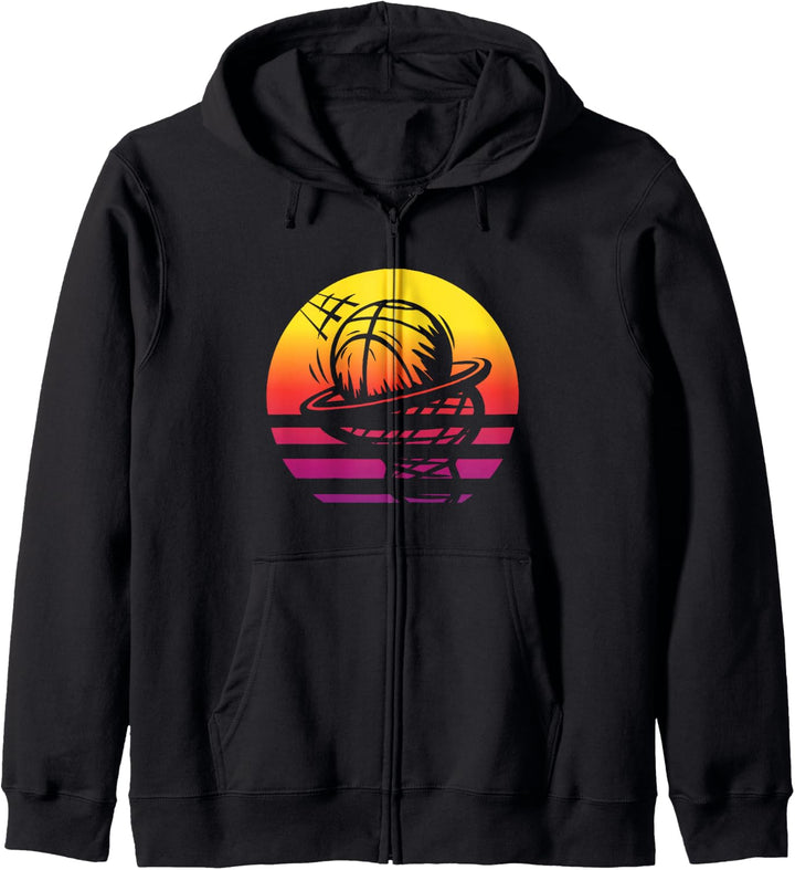 Basketball Retro Style Vintage Kapuzenjacke