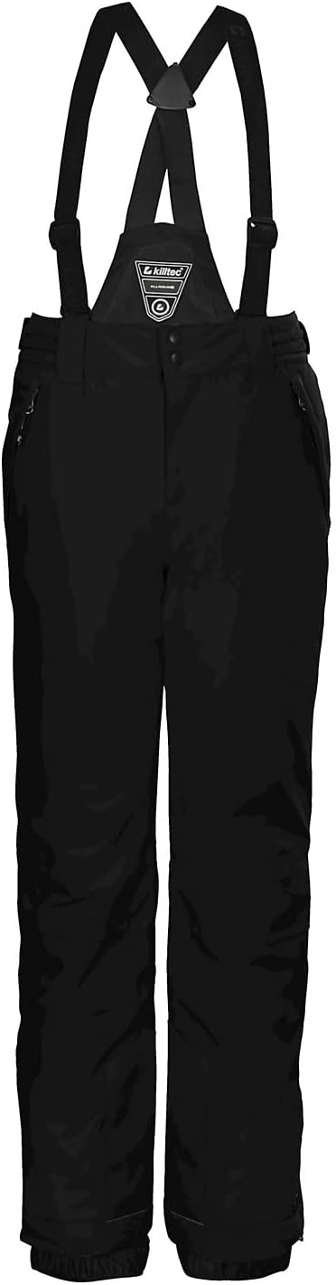 Killtec Mädchen Funktionshose/Skihose mit abzippbaren Latz, Schneefang und Kantenschutz Ksw 77 Grls