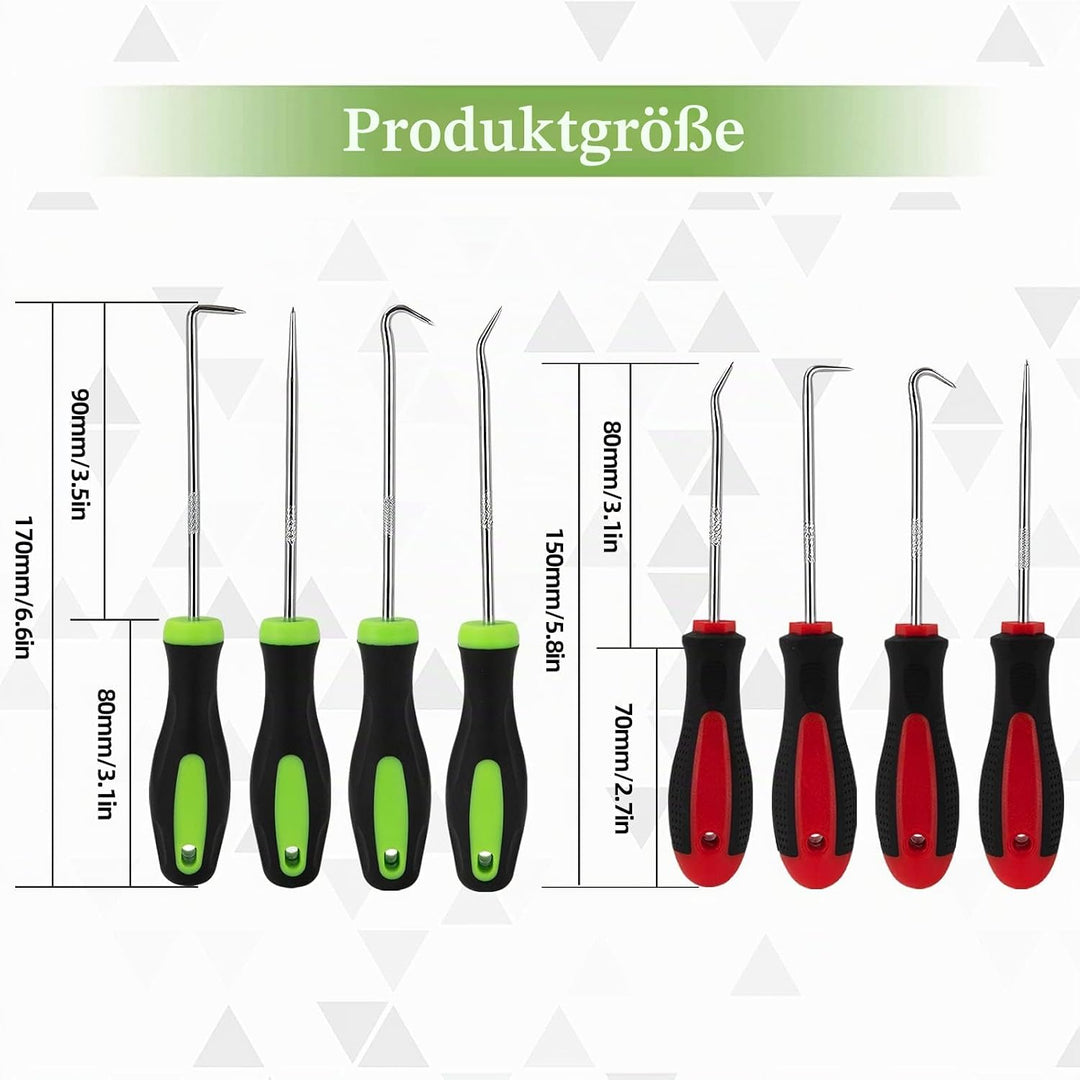 Universal Nadel Haken Schaber Set O-Ring Dichtung Demontage Werkzeug, 8 Stück Präzisions Haken und P