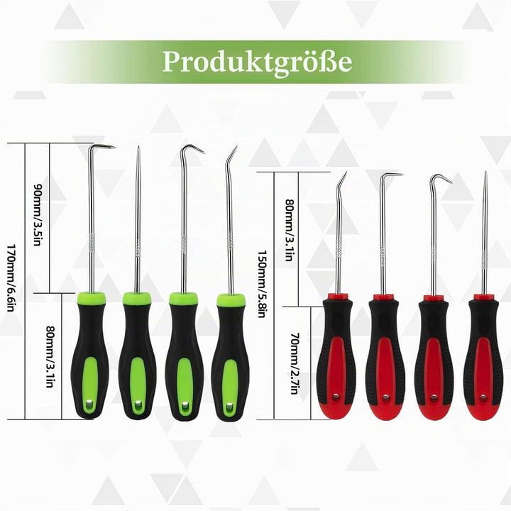 Universal Nadel Haken Schaber Set O-Ring Dichtung Demontage Werkzeug, 8 Stück Präzisions Haken und P