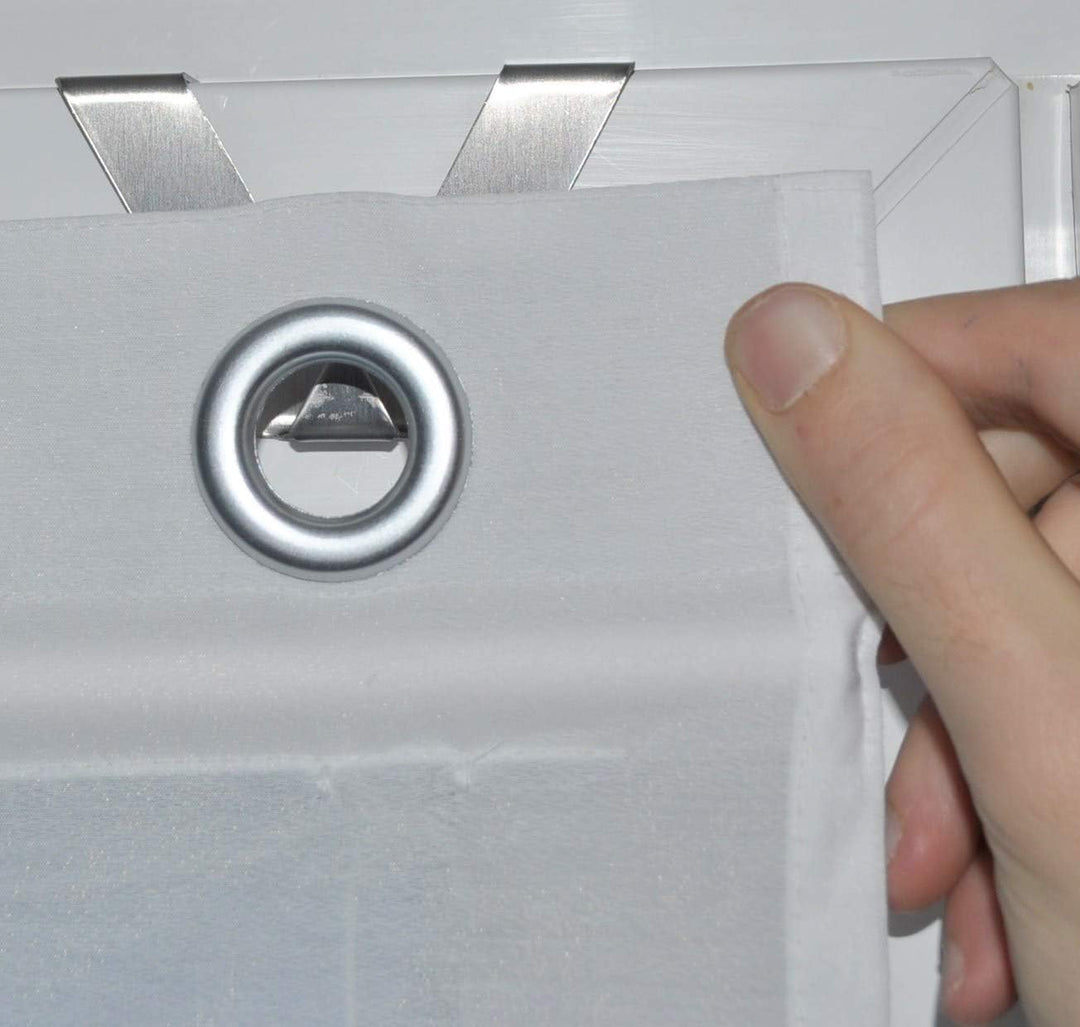 Raffrollo Ösenrollo Verlock gestreift Blickdicht grau Breite 120 x Höhe 140 cm 120 x 140 cm Grau, 12