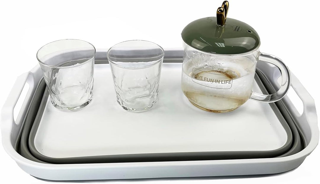 SAMMART Zusammenklappbare Wanne – Faltbare Spülwanne – tragbares Waschbecken – platzsparende Kunstst