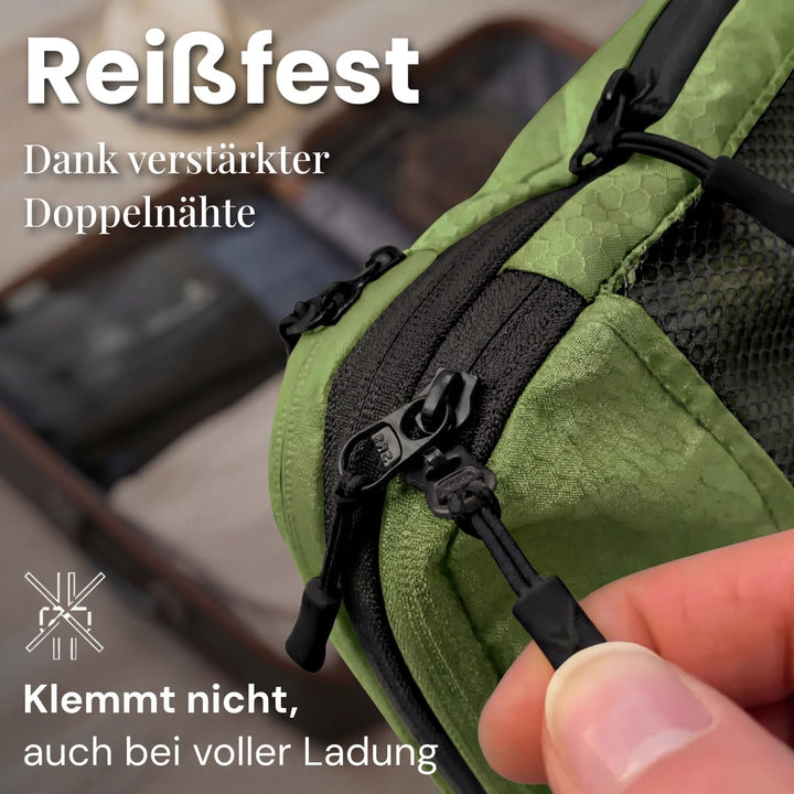 Kleidertaschen Set mit Kompression für Koffer und Rucksack [3-teilig] mit Packbeutel - mehr Platz im