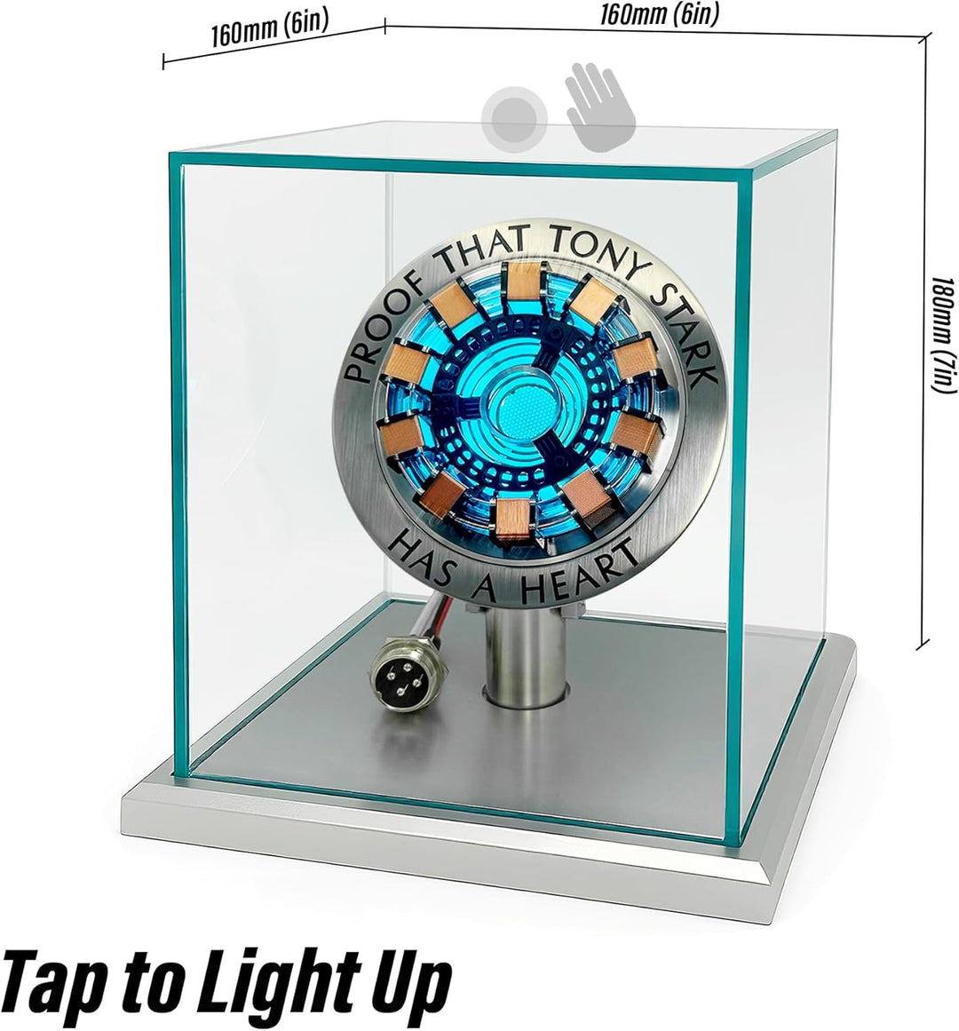 Lonyiabbi 1:1 Arc Reactor MK1 Model LED Light Vibration Sensing Control USB Interface Finished Produ